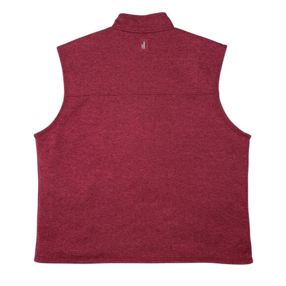 johnnie-O Men's Wes Full Zip Vest Malibu Red XXL Outdoors Gorpcore - Picture 6 of 13